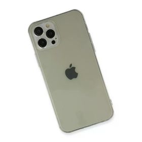 Newface iPhone 12 Pro Max Fly Lens Silikon Şeffaf Cep Telefonu Kılıfı