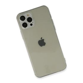 Newface iPhone 12 Pro Max Fly Lens Silikon Şeffaf Cep Telefonu Kılıfı