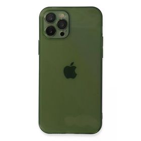 Newface iPhone 12 Pro Max Fly Lens Silikon - Yeşil Kılıf