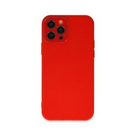 Newface iPhone 12 Pro Max Lansman Glass Kapak - Kırmızı Kılıf