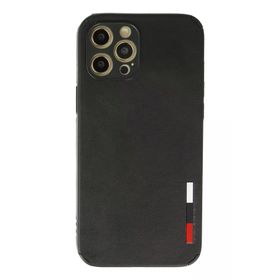Newface iPhone 12 Pro Max Loop Deri Silikon - Siyah Kılıf