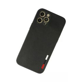 Newface iPhone 12 Pro Max Loop Deri Silikon - Siyah Kılıf