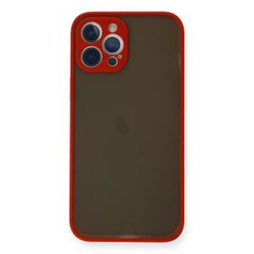 Newface iPhone 12 Pro Max Montreal Silikon Kapak Kırmızı Cep Telefonu Kılıfı
