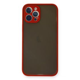 Newface iPhone 12 Pro Max Montreal Silikon Kapak Kırmızı Cep Telefonu Kılıfı