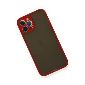 Newface iPhone 12 Pro Max Montreal Silikon Kapak Kırmızı Cep Telefonu Kılıfı