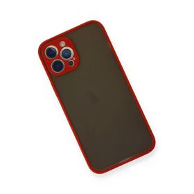 Newface iPhone 12 Pro Max Montreal Silikon Kapak Kırmızı Cep Telefonu Kılıfı