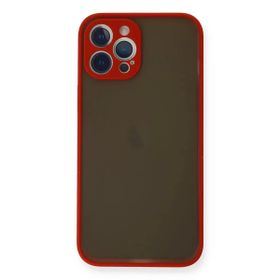 Newface iPhone 12 Pro Max Montreal Silikon Kapak Kırmızı Cep Telefonu Kılıfı