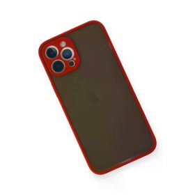 Newface iPhone 12 Pro Max Montreal Silikon Kapak Kırmızı Cep Telefonu Kılıfı
