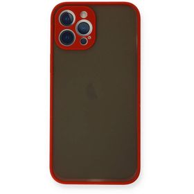 Newface iPhone 12 Pro Max Montreal Silikon Kapak Kırmızı Cep Telefonu Kılıfı