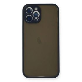 Newface İphone 12 Pro Max Montreal Silikon Kapak - Lacivert Kılıf