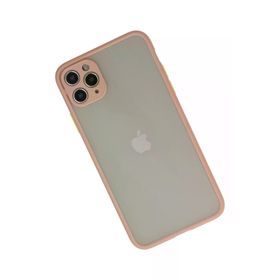 Newface iPhone 12 Pro Max Montreal Silikon Kapak Pembe Cep Telefonu Kılıfı