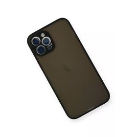 Newface iPhone 12 Pro Max Montreal Silikon Kapak Siyah Cep Telefonu Kılıfı