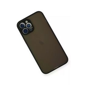Newface iPhone 12 Pro Max Montreal Silikon Kapak Siyah Cep Telefonu Kılıfı