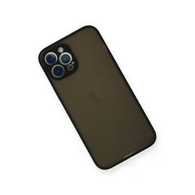 Newface iPhone 12 Pro Max Montreal Silikon Kapak Siyah Cep Telefonu Kılıfı