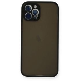 Newface iPhone 12 Pro Max Montreal Silikon Kapak Siyah Cep Telefonu Kılıfı