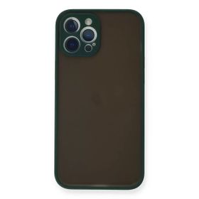 Newface iPhone 12 Pro Max Montreal Silikon Kapak Yeşil Cep Telefonu Kılıfı