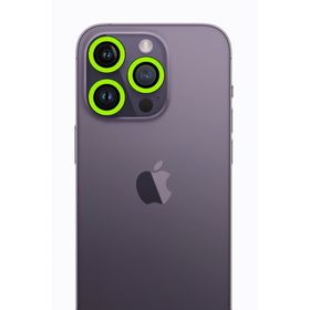 Newface iPhone 12 Pro Max Neon Fosforlu Yeşil Kamera Lens
