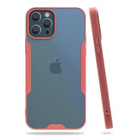 Newface iPhone 12 Pro Max Platin Silikon Pembe Cep Telefonu Kılıfı