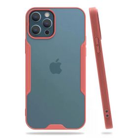 Newface iPhone 12 Pro Max Platin Silikon Pembe Cep Telefonu Kılıfı