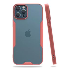 Newface iPhone 12 Pro Max Platin Silikon Pembe Cep Telefonu Kılıfı