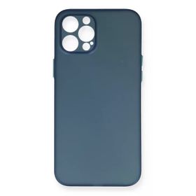 Newface iPhone 12 Pro Max PP Ultra İnce Kapak Mavi Cep Telefonu Kılıfı