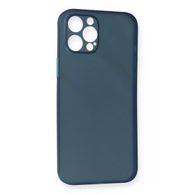 Newface iPhone 12 Pro Max PP Ultra İnce Kapak Mavi Cep Telefonu Kılıfı