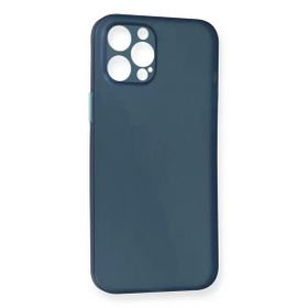 Newface iPhone 12 Pro Max PP Ultra İnce Kapak Mavi Cep Telefonu Kılıfı