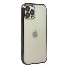 Newface iPhone 12 Pro Max Razer Lensli Silikon - Siyah Kılıf