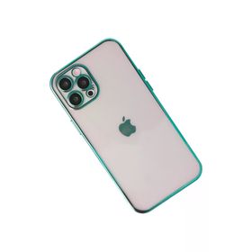 Newface iPhone 12 Pro Max Razer Lensli Silikon - Yeşil Kılıf