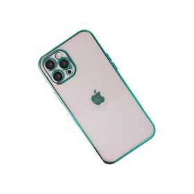 Newface iPhone 12 Pro Max Razer Lensli Silikon - Yeşil Kılıf