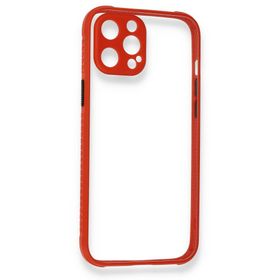 Newface iPhone 12 Pro Miami Şeffaf Silikon Koyu Yeşil Cep Telefonu Kılıfı