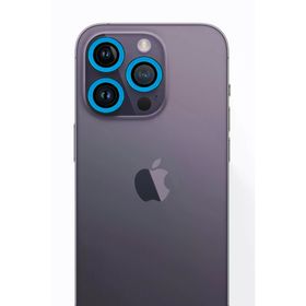 Newface iPhone 12 Pro Neon Fosforlu Mavi Kamera Lens