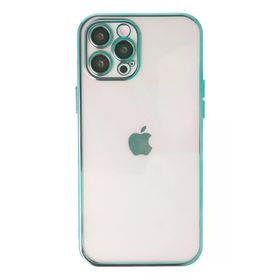 Newface iPhone 12 Razer Lensli Silikon - Yeşil Kılıf
