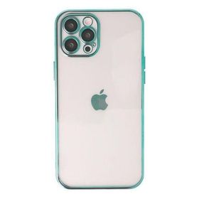 Newface iPhone 12 Razer Lensli Silikon - Yeşil Kılıf