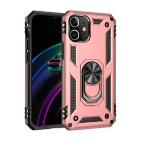 Newface iPhone 12 Sofya Yüzüklü Silikon Kapak Rose Kılıf