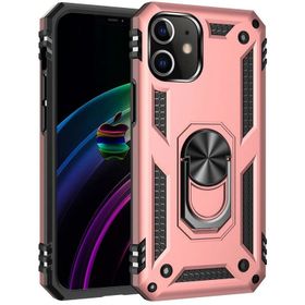 Newface iPhone 12 Sofya Yüzüklü Silikon Kapak Rose Kılıf