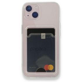 Newface iPhone 13 Kart Şeffaf Silikon - Şeffaf Kılıf