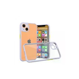 Newface iPhone 13 Mini Miami Şeffaf Silikon - Lila Kılıf