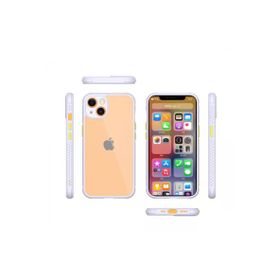 Newface iPhone 13 Mini Miami Şeffaf Silikon - Lila Kılıf
