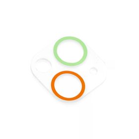 Newface iPhone 13 Mini Renkli Kamera Lens Koruma Cam Turuncu Yeşil Ekran Koruyucu