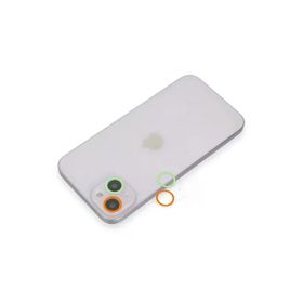 Newface iPhone 13 Mini Renkli Kamera Lens Koruma Cam Turuncu Yeşil Ekran Koruyucu