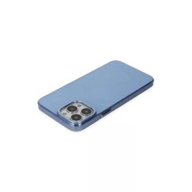 Newface iPhone 13 Pro Anka PC Sert Metal Kapak Mavi Cep Telefonu Kılıfı