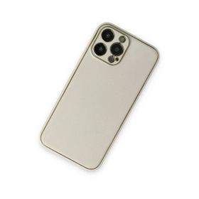 Newface iPhone 13 Pro Coco Deri Silikon Kapak Beyaz Cep Telefonu Kılıfı