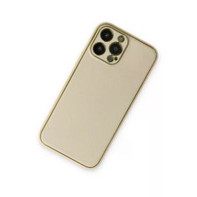 Newface iPhone 13 Pro Coco Deri Silikon Kapak Gold Cep Telefonu Kılıfı