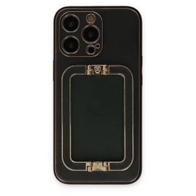 Newface iPhone 13 Pro Coco Elit Kapak - Siyah Kılıf