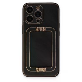 Newface iPhone 13 Pro Coco Elit Kapak - Siyah Kılıf