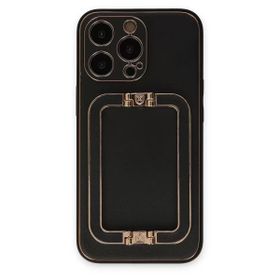 Newface iPhone 13 Pro Coco Elit Kapak - Siyah Kılıf