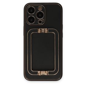 Newface iPhone 13 Pro Coco Elit Kapak - Siyah Kılıf