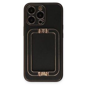 Newface iPhone 13 Pro Coco Elit Kapak - Siyah Kılıf