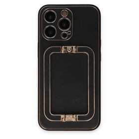 Newface iPhone 13 Pro Coco Elit Kapak - Siyah Kılıf